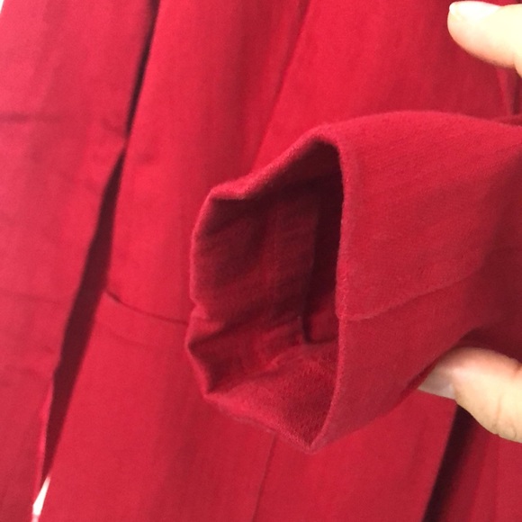 Red blazer & 3 pockets, buttons, Street One, Eur40/Us10, cotton&elastin - Picture 11 of 11